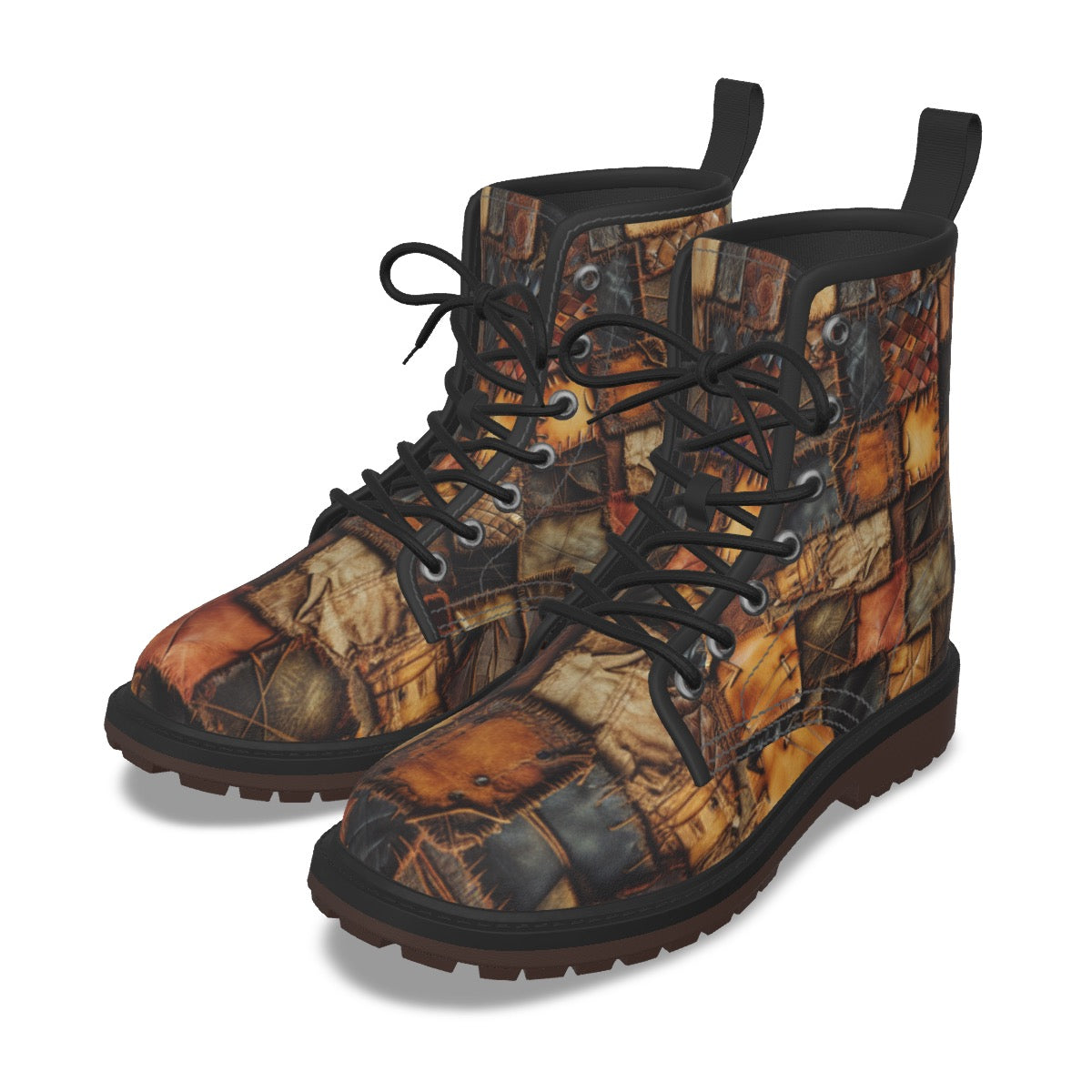 All-Over Print Men's Martin Short Boots