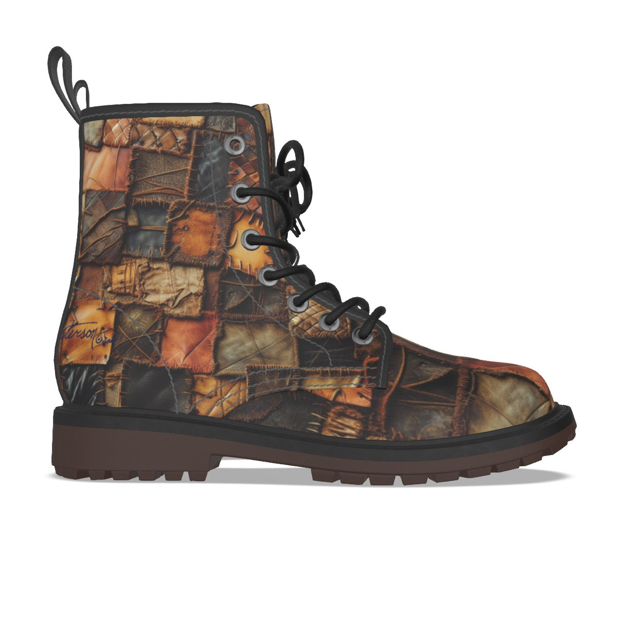 All-Over Print Men's Martin Short Boots