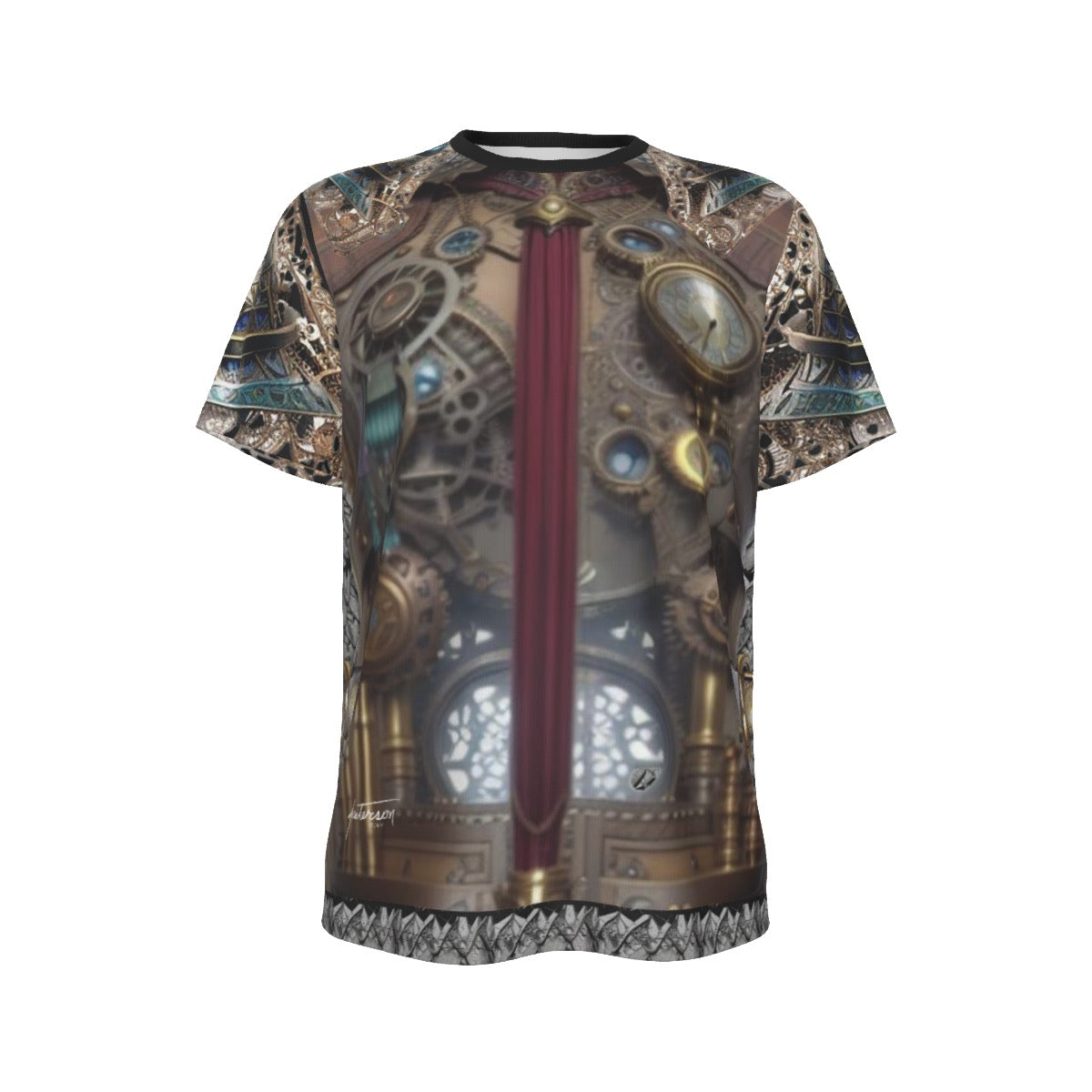 All-Over Print Men's O-Neck Sports T-Shirt
