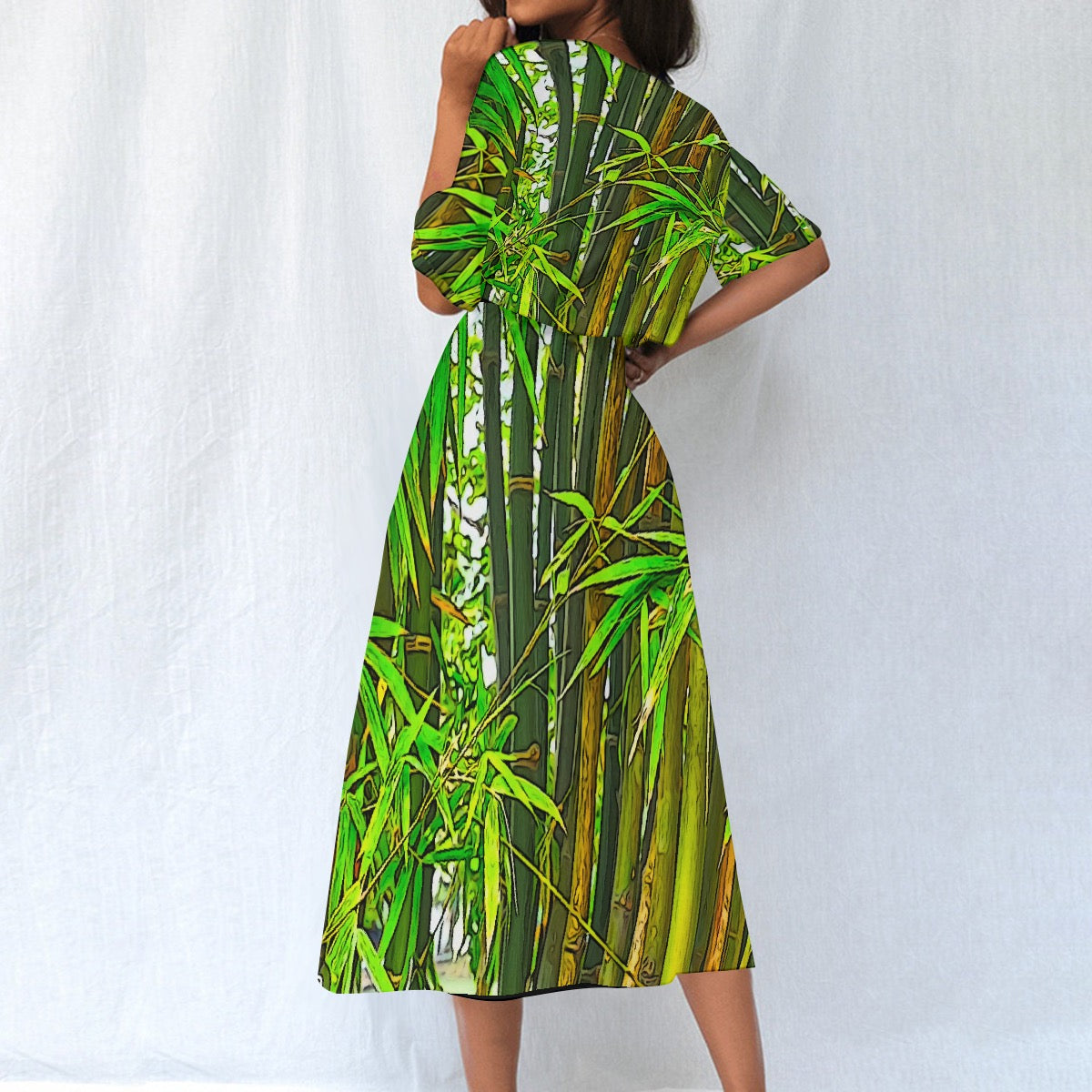 All-Over Print Women's Elastic Waist Dress