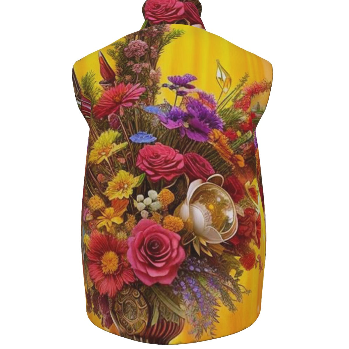 All-Over Print Men's Stand-up Collar Vest
