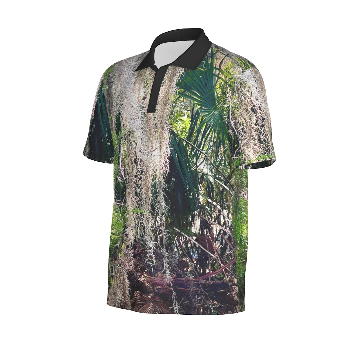 23302 Spanish Oak Moss Polo Collar Jersey
