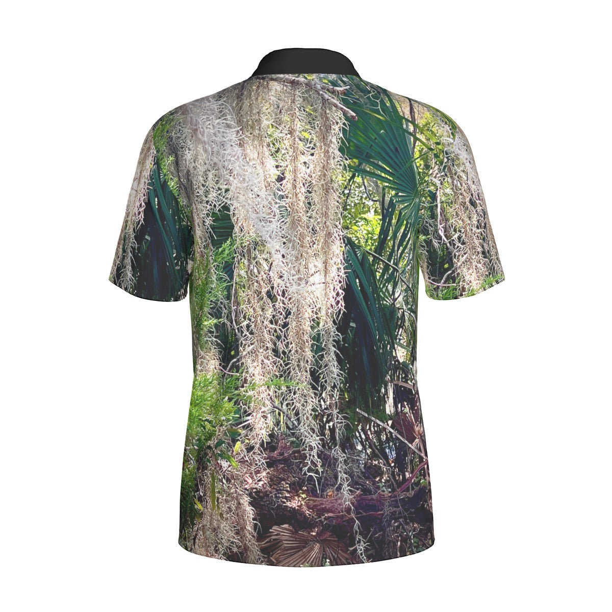 23302 Spanish Oak Moss Polo Collar Jersey