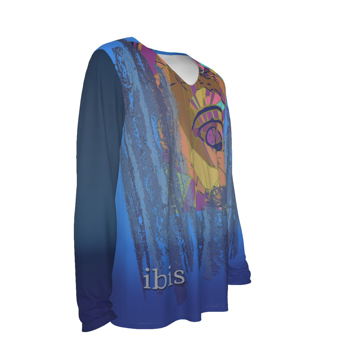 All-Over Print Men's V-Neck Long Sleeve T-Shirt