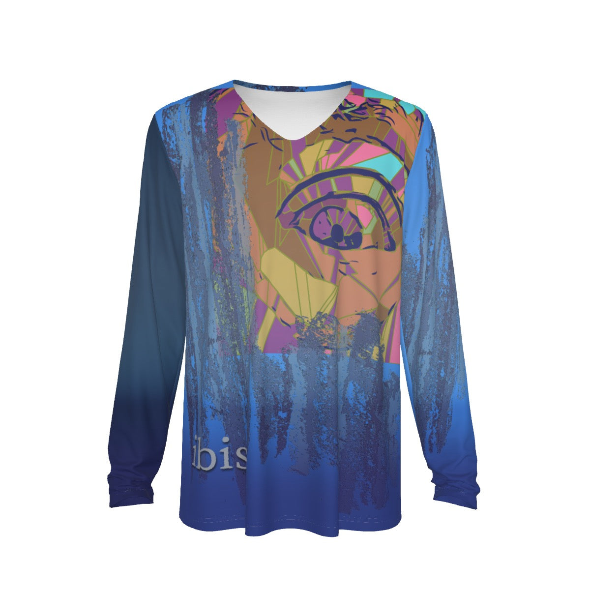 All-Over Print Men's V-Neck Long Sleeve T-Shirt