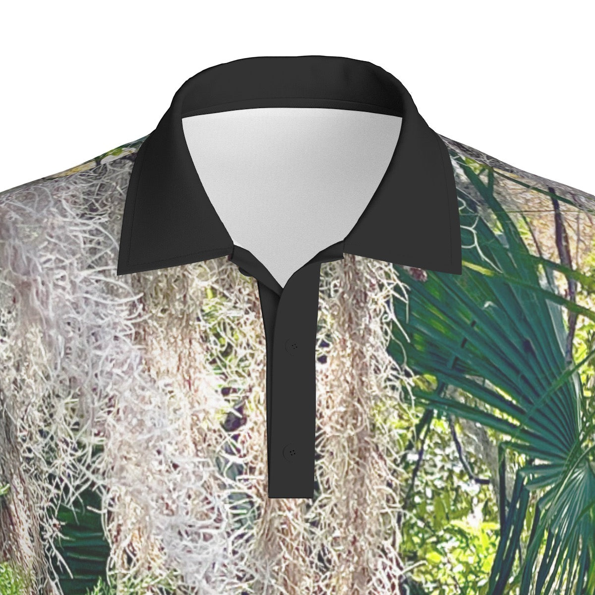 23302 Spanish Oak Moss Polo Collar Jersey