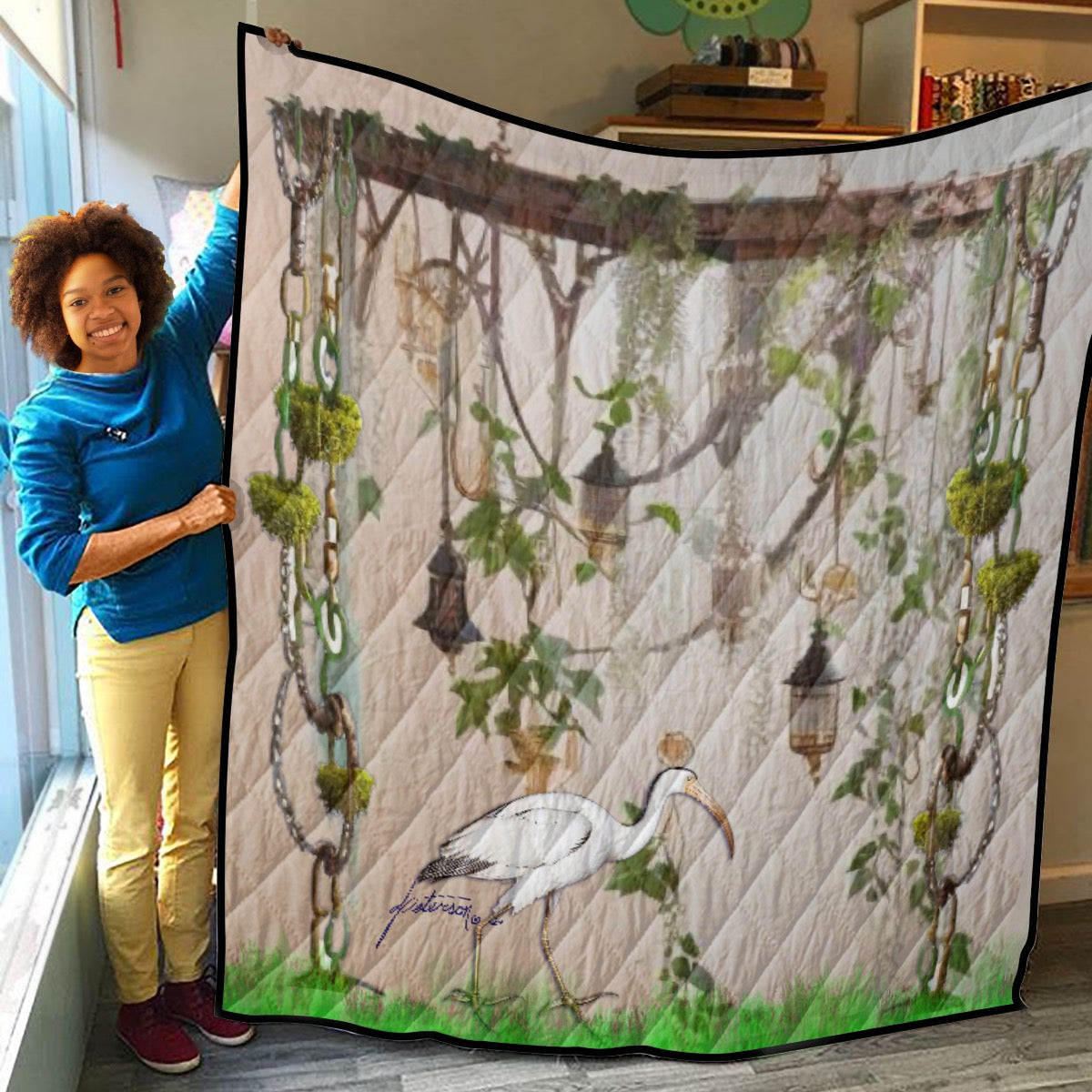 Lightweight & Breathable Quilt With Edge-wrapping Strips