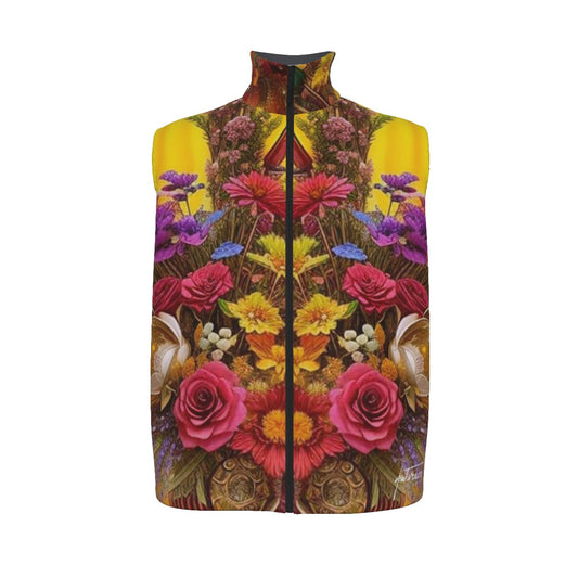 All-Over Print Men's Stand-up Collar Vest