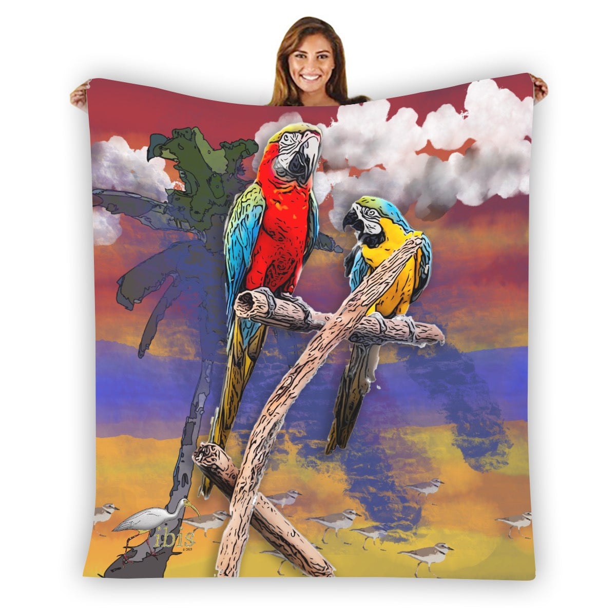 23337 Parrot Cove Flannel Blanket