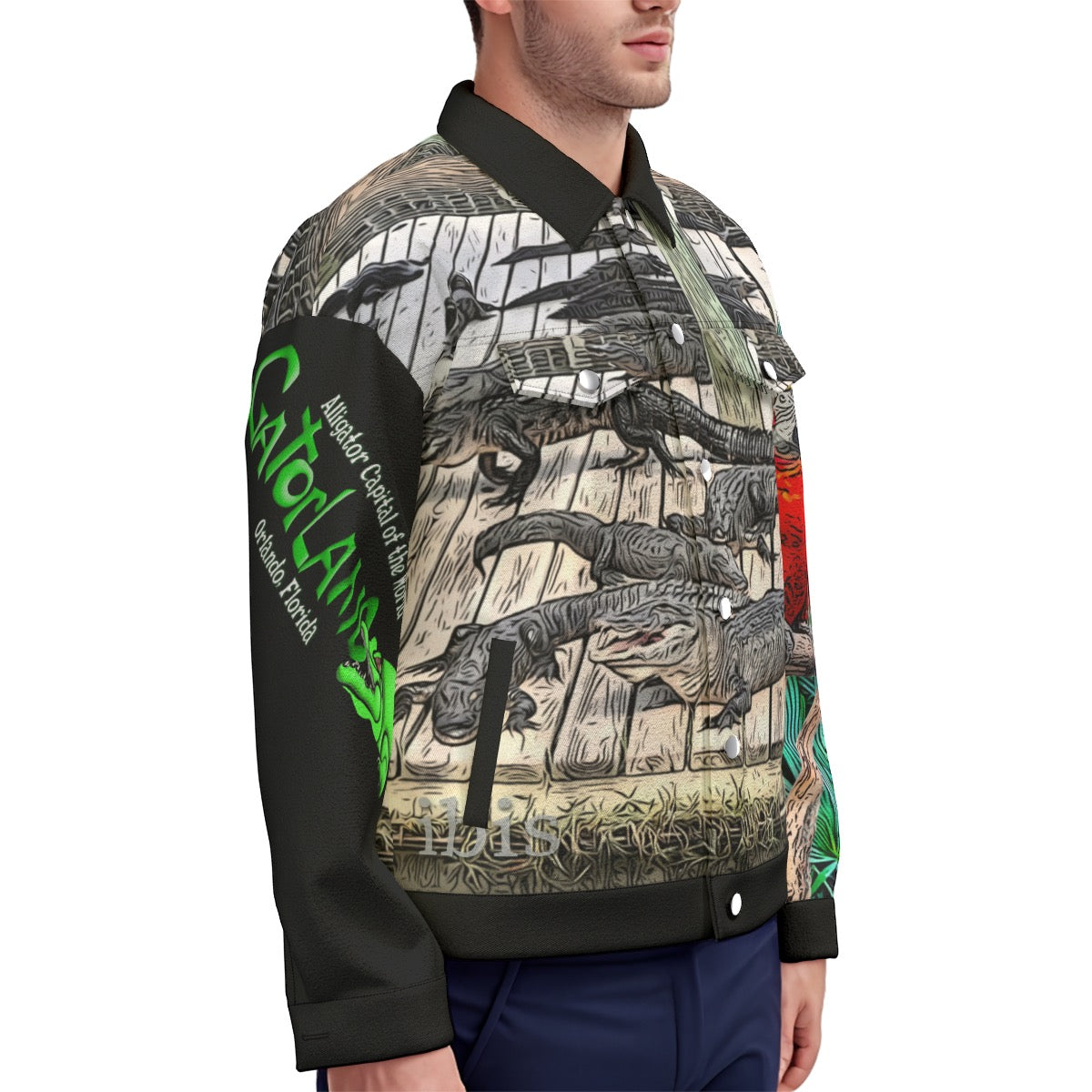 All-Over Print Unisex Lapel Jacket | 245GSM Cotton