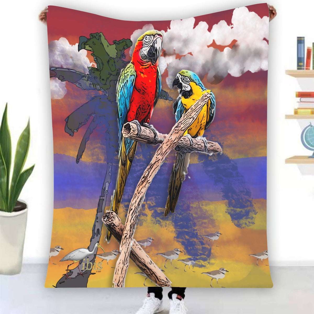 23337 Parrot Cove Flannel Blanket