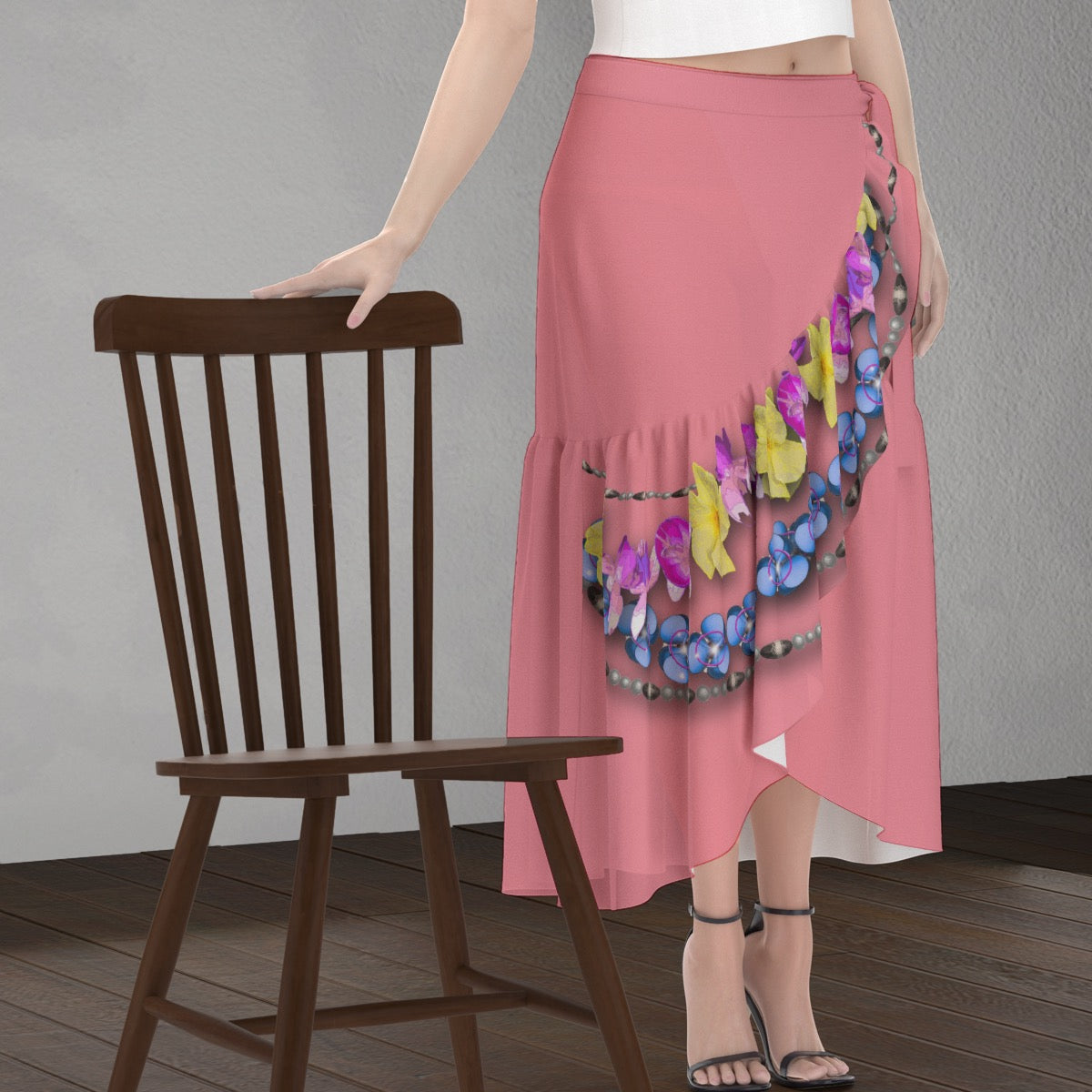 WiB Florida Floral Wrap Skirt 2338