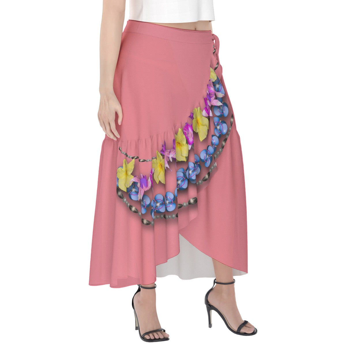 WiB Florida Floral Wrap Skirt 2338