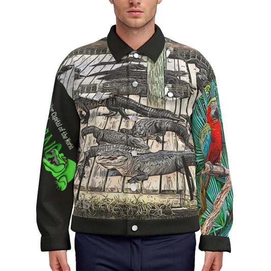 All-Over Print Unisex Lapel Jacket | 245GSM Cotton